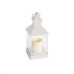 MAYON λευκό πλαστικό φανάρι - πλαστικό κερί μπαταρίες (3xAAA) θερμό λευκό IP44 10.5x10.5x24c | Aca Lighting | F0711113